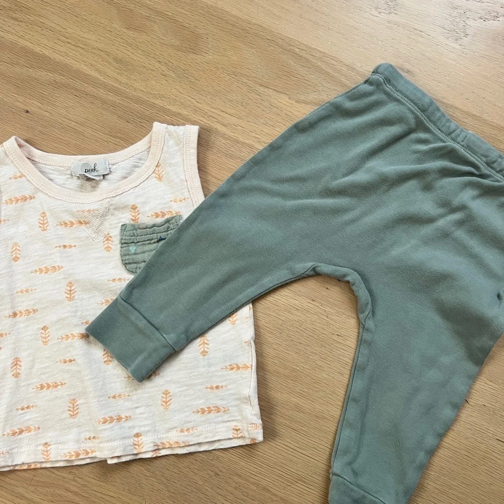 Quincy Mae Baby Peek Set Outfit 18-24 Month Unisex